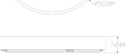 Zuma Line MS724-R500-GD - Luce LED dimmerabile NADI LED/50W/230V diametro 50 cm gold+RC