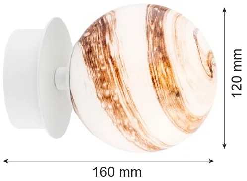 Argon 8454 - Applique FABIO 1xE14/7W/230V alabastro bianco