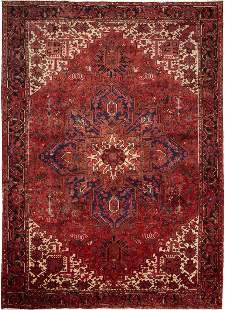 Heriz Tappeto persiano 260 x 350 Rosso (Iran) Annodato A Mano