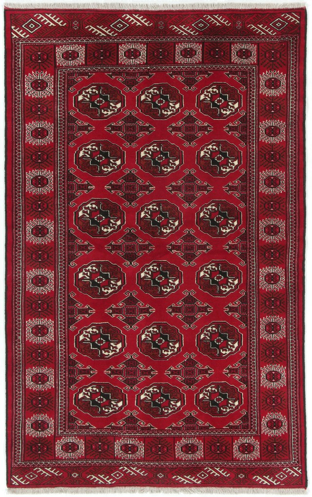 Turkmen Tappeto 200x140 (Iran) Annodato A Mano