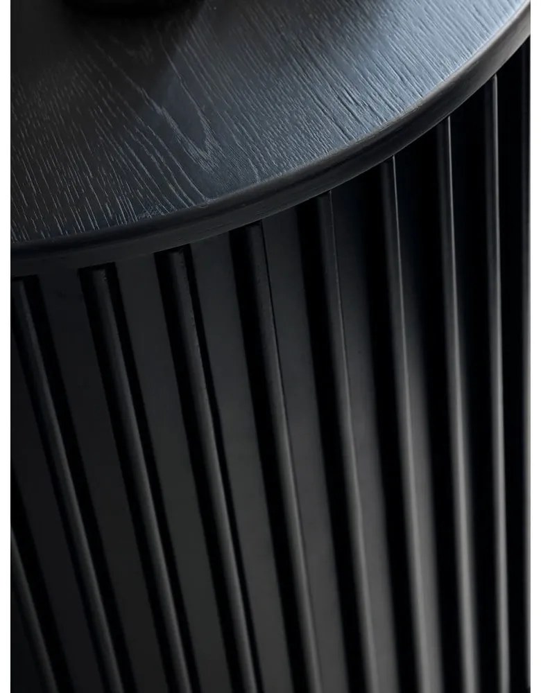 Tavolino rotondo nero ø 85 cm Siena - Unique Furniture