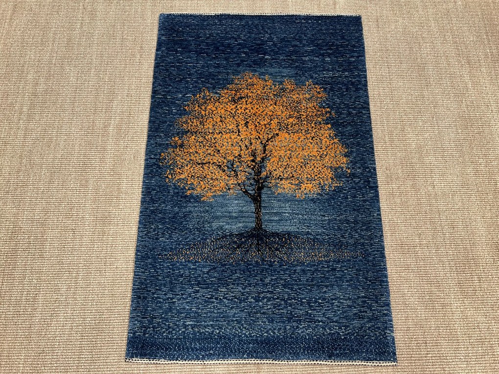 Loribaft Tappeto 120 x 80 Blu (Iran) Annodato A Mano