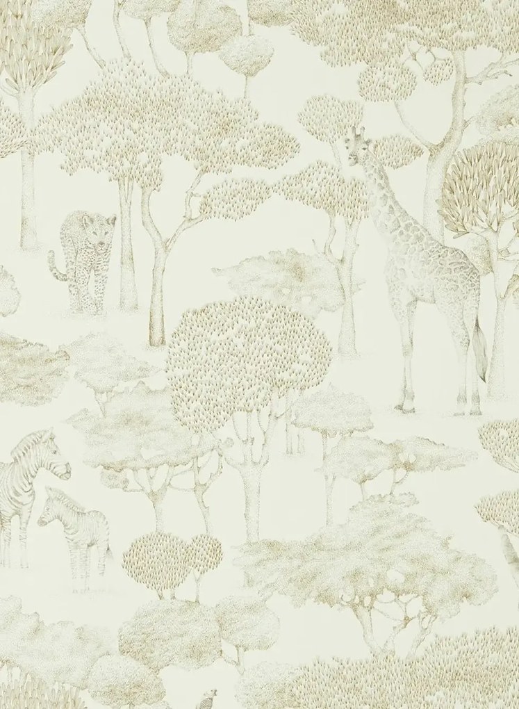 Harlequin Carta da parati Shamwari - Chalk/ Gold