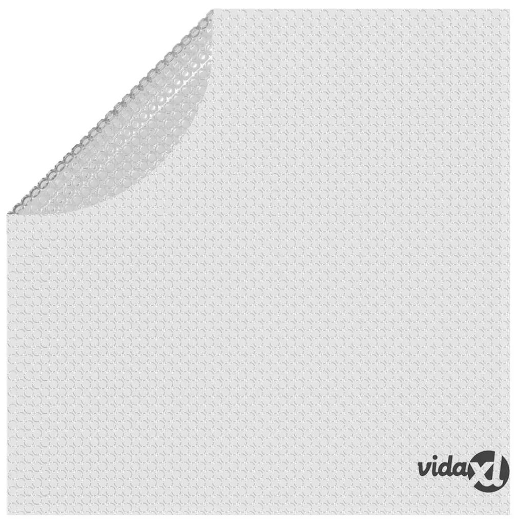 vidaXL Pellicola Galleggiante Solare PE Piscina 250 cm Grigia