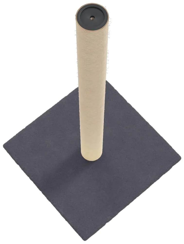 Palo tiragraffi per gatti grigio scuro 35x35x70 cm