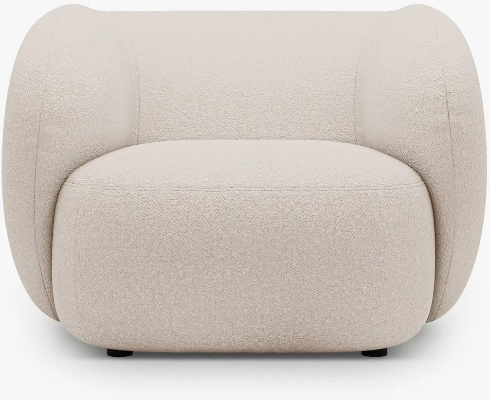 Poltrona Kate in bouclé – L108 cm