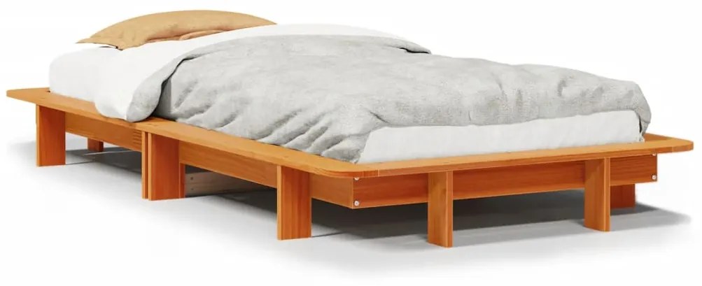 Letto senza materasso marrone cera 90x200 cm legno di pino