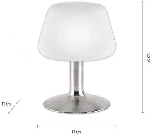 Paul Neuhaus 4078-55 -Lampada da tavolo LED dimmerabile TILL 1xG9/3W/230V cromo opaco