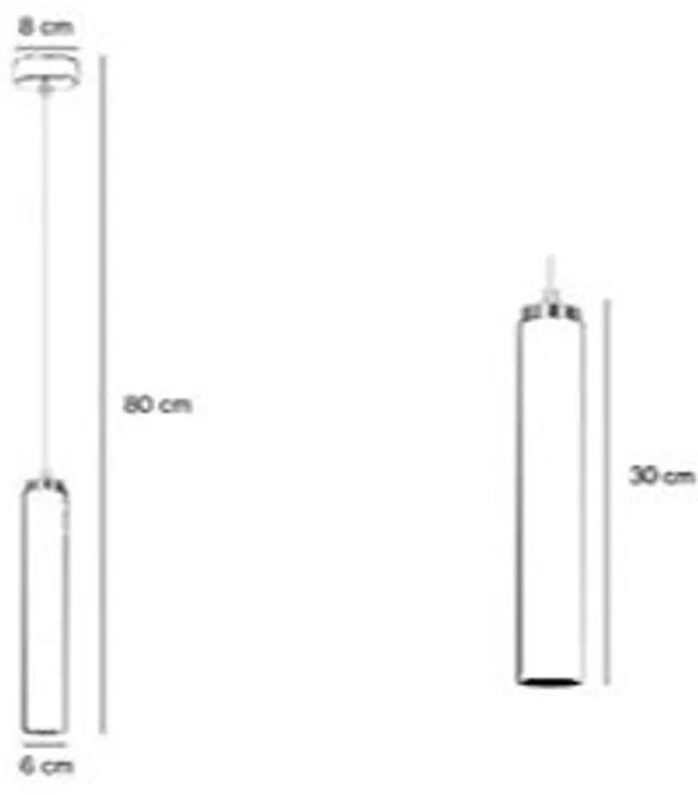 Lampada a Sospensione in Acciaio LUNA 1 GU10 da interno