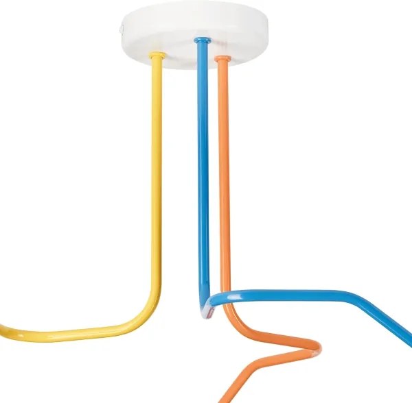 Lampadario a plafone MATYLDA 3xE27/60W/230V colorato