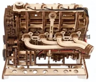 Ugears - Puzzle meccanico 3D in legno Motore V8