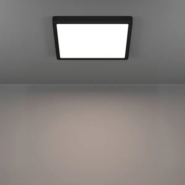 Eglo 901331 - Plafoniera LED per bagno FUEVA LED/13W/230V 29x29 cm IP44 nero