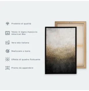 Quadro Magnolia Reflection (1 Part) Narrow In cornice nera di legno 120x40