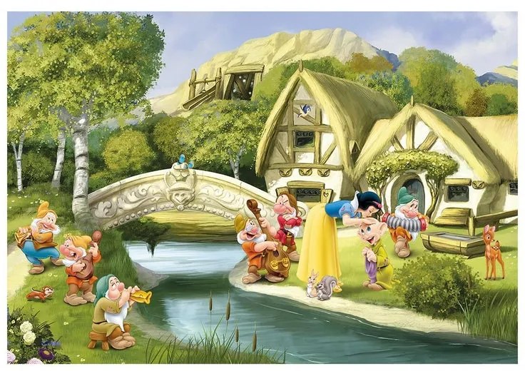 Fotomurale KOMAR Snow white, Multicolore 368X254 cm