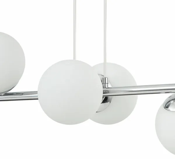 Lampadario a sospensione con cavo MADDIE 5xE14/5W/230V cromo lucido