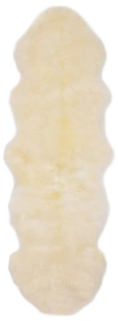 Tappeto İn Pelle Di Montone 60x180 Cm Bianco /