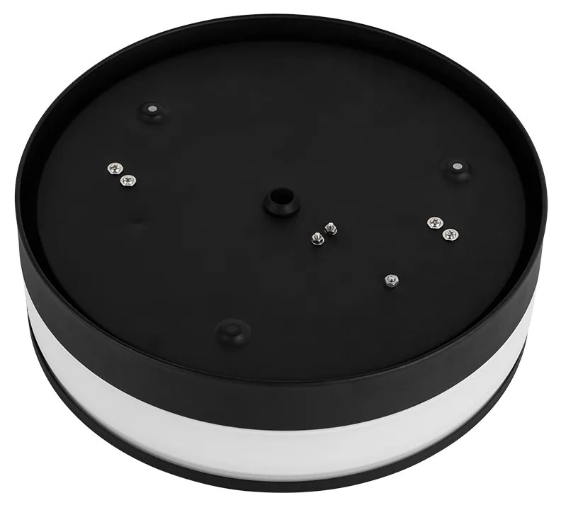 Plafoniera da esterno moderna nera 28 cm IP44 - Flavi