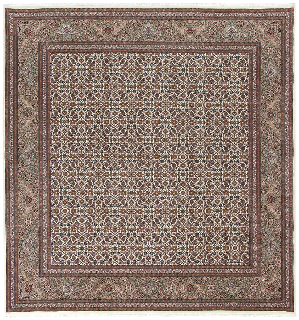 Tabriz Tappeto 210x200 (Iran) Annodato A Mano
