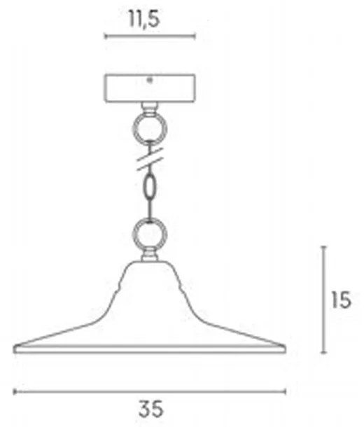 Sospensione Da Esterno Contemporanea Monet Metallo E Porcellana Bianco 1 Luce E27