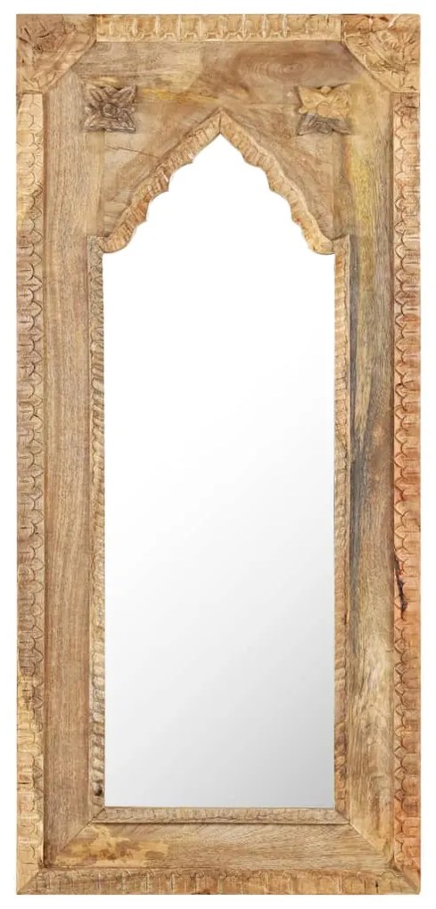 Specchio 50x3x110 Cm İn Legno Massello Di Mango /