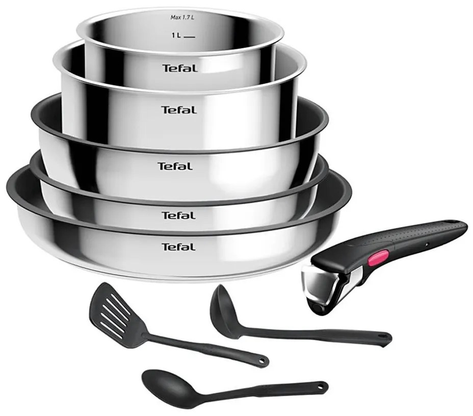 Tefal - Set di pentole 9 pezzi INGENIO COOK in acciaio inox