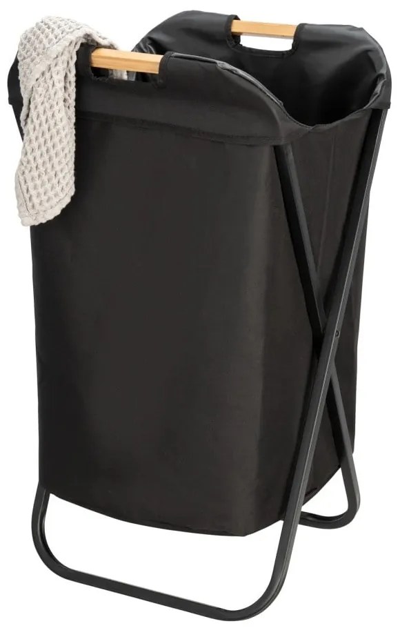 Cestino pieghevole nero per la biancheria Loft - Wenko