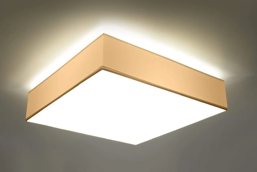Plafoniera Quadrata da Soffitto in PVC 3xE27 HORUS 45 White da interno