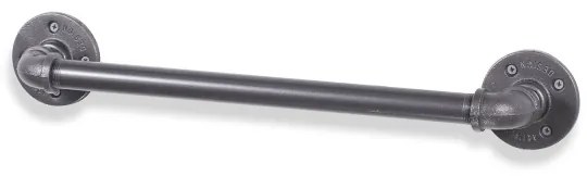 Porta asciugamani BORURAF 7x47 cm grigio