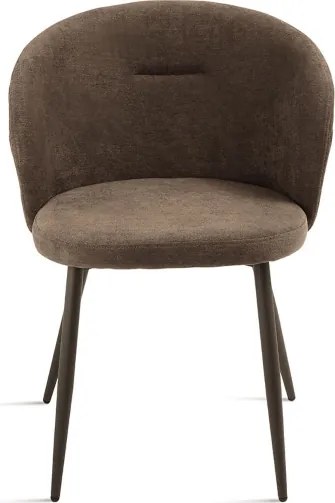 Sedia imbottita in tessuto Marrone e sruttura in metallo RUMBLE 2 sedie