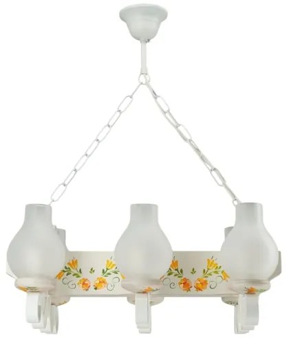 Brilagi - Lampadario a catena QUEEN 3xE14/40W/230V faggio/crema