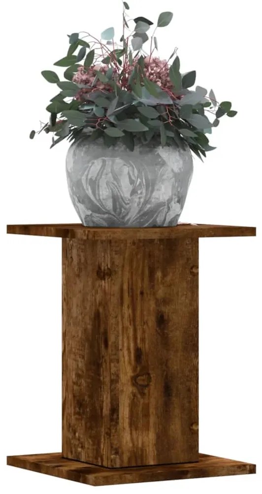 Supporti Per Piante 2 Pz Rovere Fumo 30x30x40 Cm İn Truciolato /