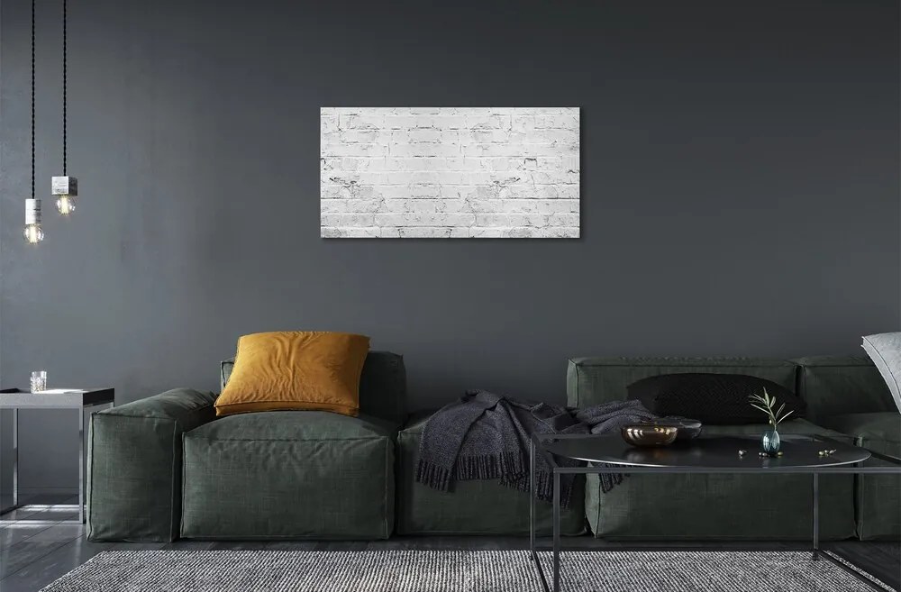 Quadro in vetro Muro di mattoni 100x50 cm