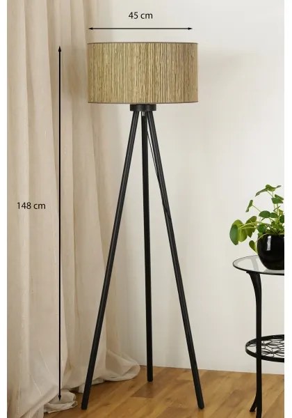 Brilagi - Lampada con piedistallo BOSTON ROLLER 1xE27/15W/230V marrone/oro