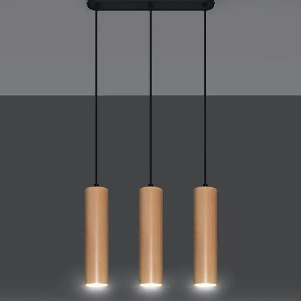 Sollux SL.0638 - Lampadario a sospensione con filo LINO 3xGU10/40W/230V