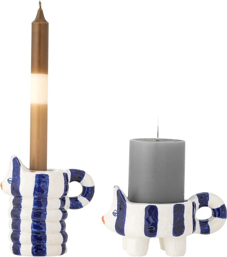 Set di 2 portacandele in gres Caty - Bloomingville