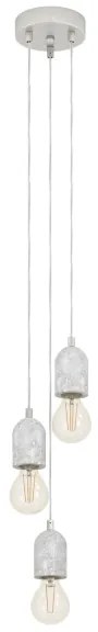 Eglo 95523 - Lampadario SILVARES 3xE27/60W/230V