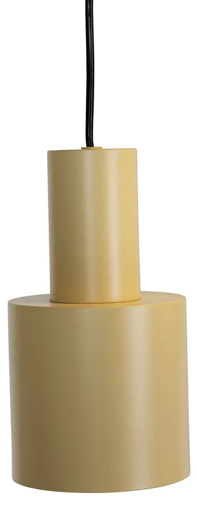 Lampada a sospensione bronzo con taupe e beige 6 luci - Ans
