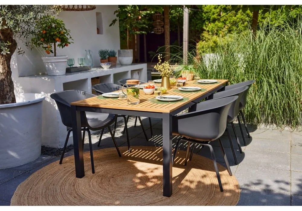 Set di 2 sedie da giardino in plastica grigio scuro Jill Rondo - Hartman