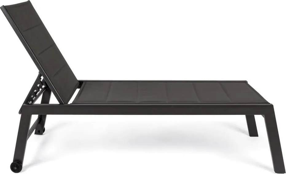 Sdraio da giardino color antracite in metallo regolabile Hilde – Bizzotto