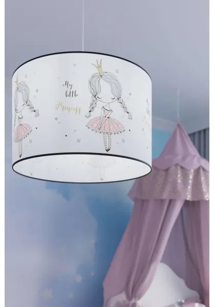 Sollux SL.1415 - Lampadario a sospensione per bambini PRINCESS 1xE27/15W/230V diametro 40 cm
