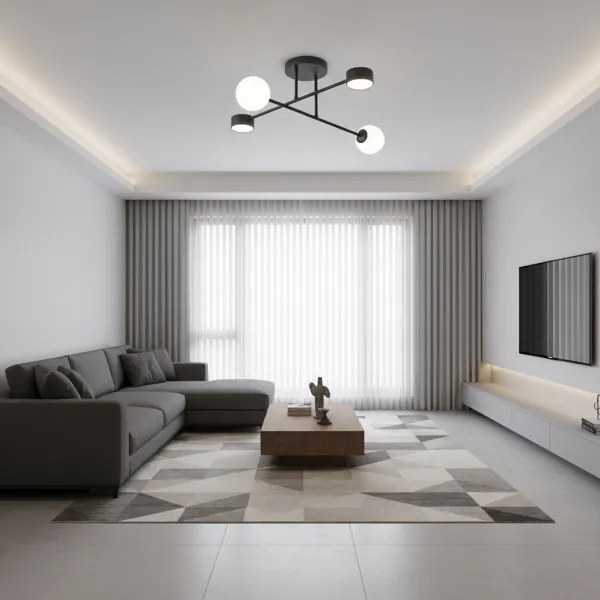 Plafoniera HOLON 2xG9/8W/230V + 2xGX53/12W nero