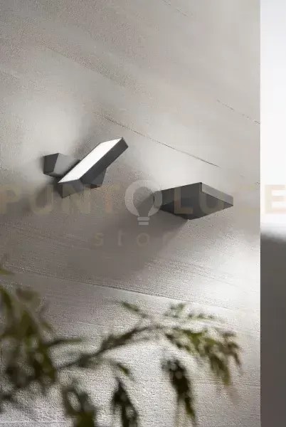 Giro applique in alluminio antracite opaco led 14w 3000k cri?80 220...