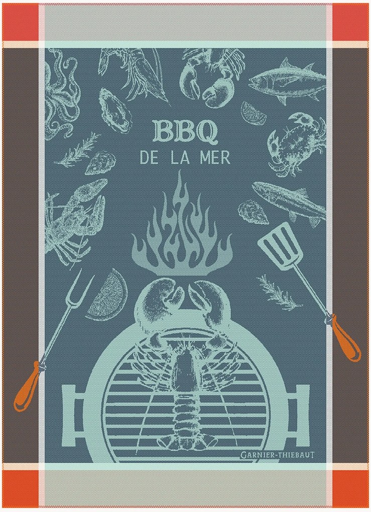 Set di 4 strofinacci jacquard De La Mer