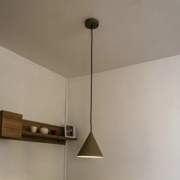 Lampadario a sospensione ETNA II 1x E27/15W/230V Ø 18,5 cm beige