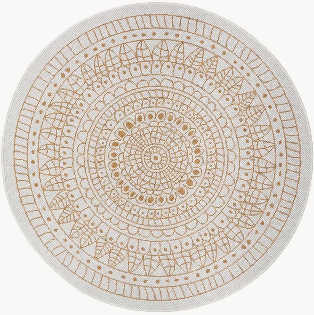 Tappeto rotondo reversibile da interno-esterno Porto