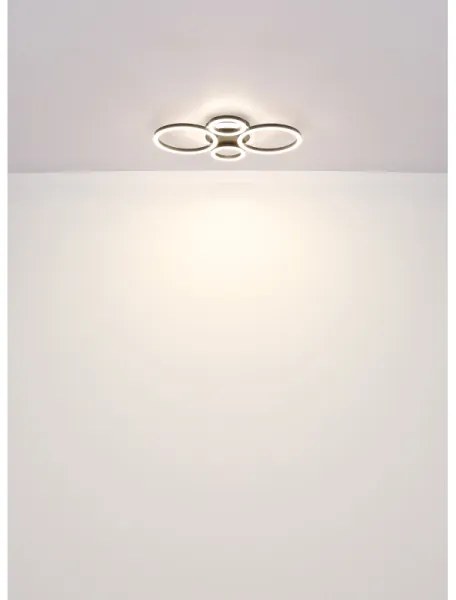Globo 48039-40 - Lampada LED da soffitto LORETTA LED/40W/230V Ø35,5x53 cm nera