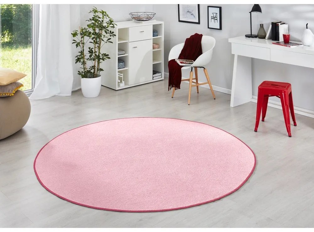 Tappeto rotondo rosa chiaro ø 133 cm Fancy - Hanse Home