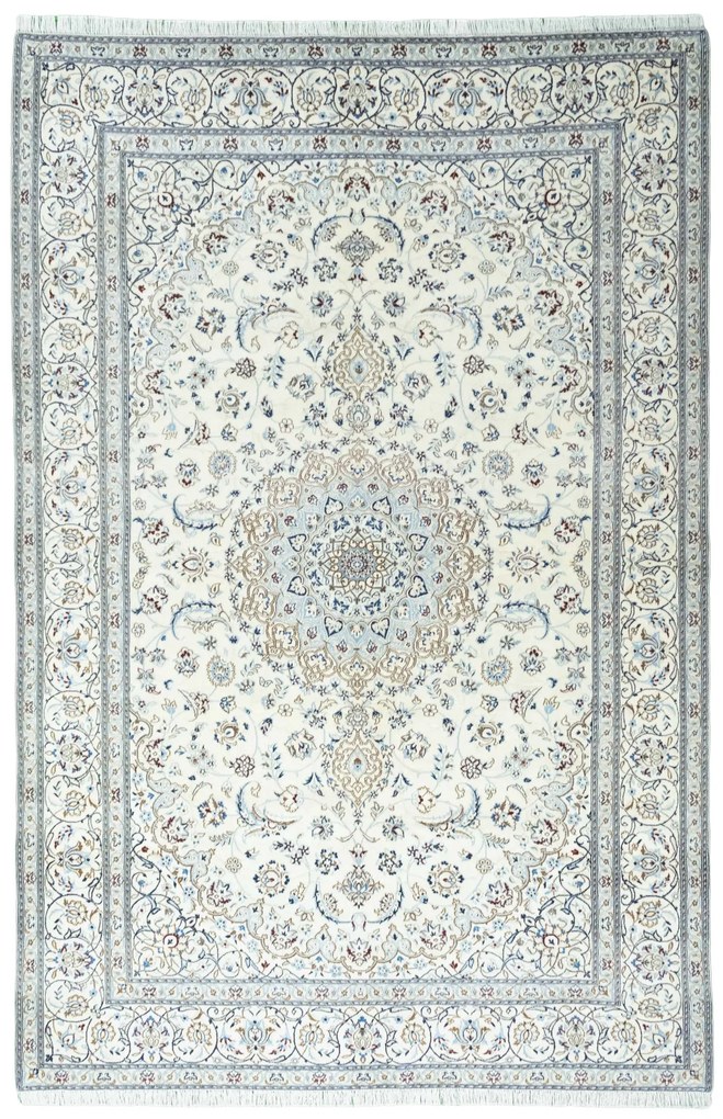 Nain Tappeto persiano 200x310 Beige (Iran) Annodato A Mano