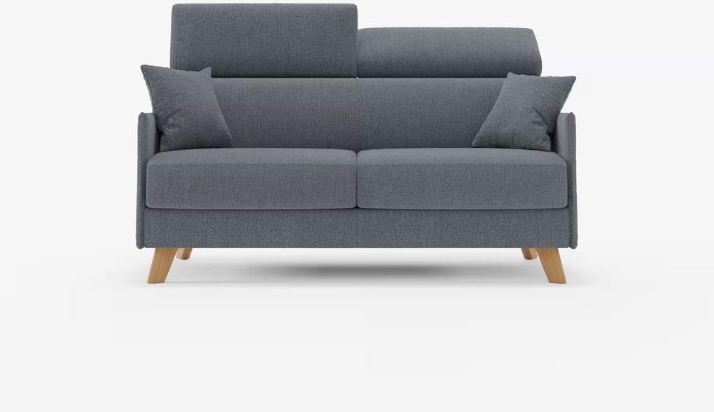 Sole divano letto matrimoniale design compatto - poggiatesta reclinabili e 100% sfoderabile in tessuto smacchiabile T23