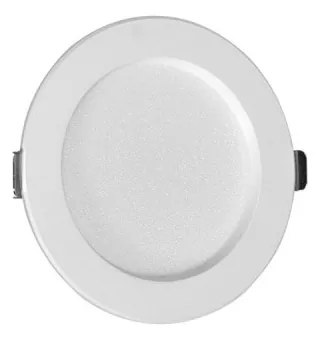 Faro da incasso 8W, Foro Ø90 - 100mm Bianco da 680lm Rotondo Colore Bianco Caldo 3.000K